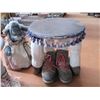 Image 3 : 2 "Foot" Stools and vintage plush mouse