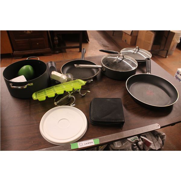 Lot of Pots and Pans Frying Pans