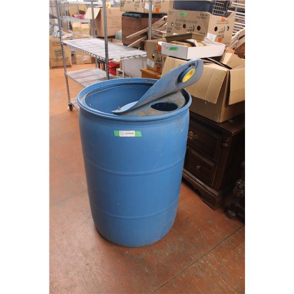 Blue Rain Barrel