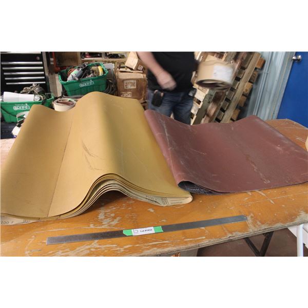 2 Sheets 3M 493 P150 Grit Sandpaper and 3M P100 Sandpaper 37" Wide