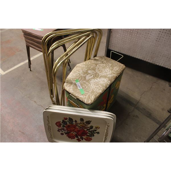 Clothes Hamper with TV Trays (4)