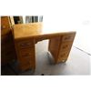 Image 3 : Blonde Wood Dresser Head Board Foot Board and Desk