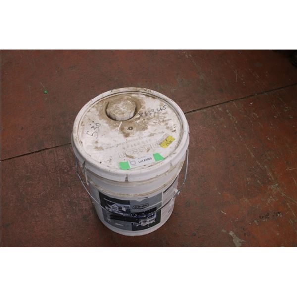 Pail of Acrylic Latex White Paint