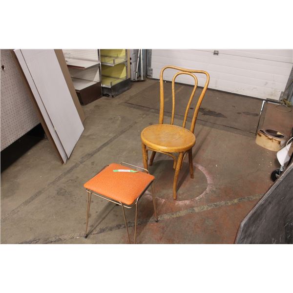 Chair with Small Table 12" x 12"