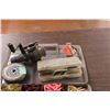 Image 3 : Fishing Line Reel Tackle Box with Contents