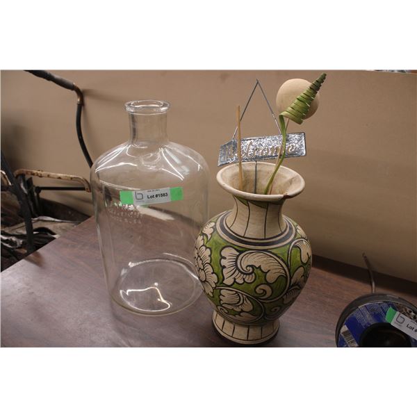 Pyrex Carboy with Vase Chipped