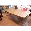 Heavy Wooden Table Top with Metal Frame 95"x47x30" (2" thick wood)