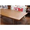 Image 2 : Heavy Wooden Table Top with Metal Frame 95"x47x30" (2" thick wood)