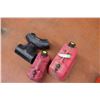 2 Gas Cans and 2 Steel Fittings