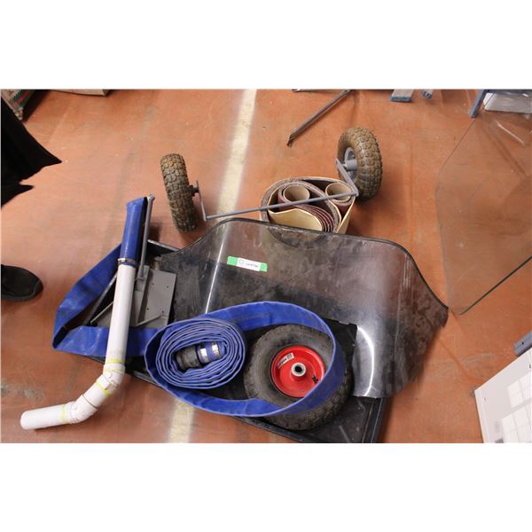 Snowmobile Windshield Sanding Belt and Misc