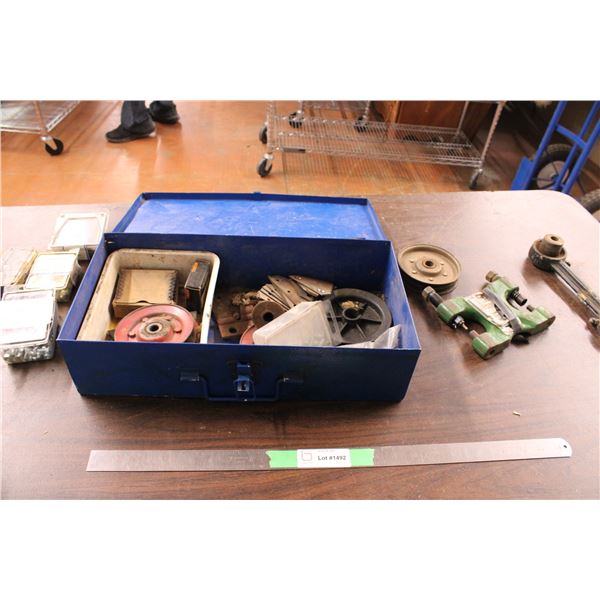 Sickle Riveting Tool and Rivets and Metal Master Tin Box