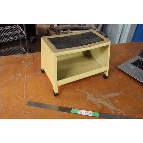 Vintage Yellow Stepping Stool