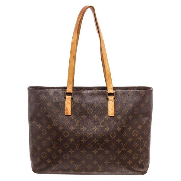 Louis Vuitton Brown Epi leather Monogram Luco Tote Bag