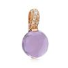 Image 1 : 14k Rose Gold  2.39CTW Amethys and Diamond Pendant