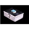Image 2 : Navajo CJ Butler Fox Turquoise Sterling Silver Box