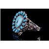Image 3 : Navajo Lenora Begay Silver & Turquoise Bracelet