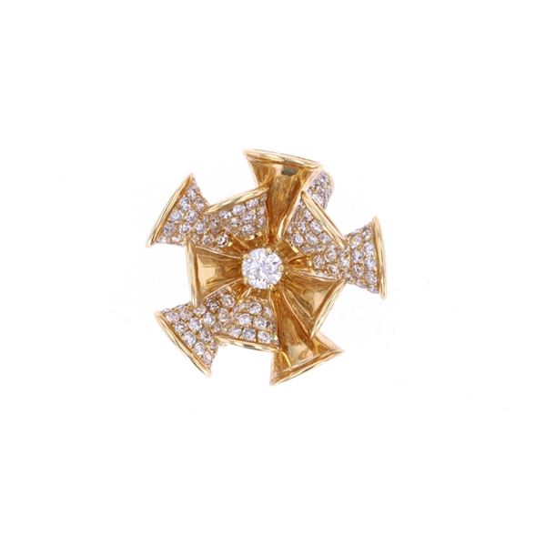 2.18 cts. Triumphant Diamond 18k Yellow Gold Ring