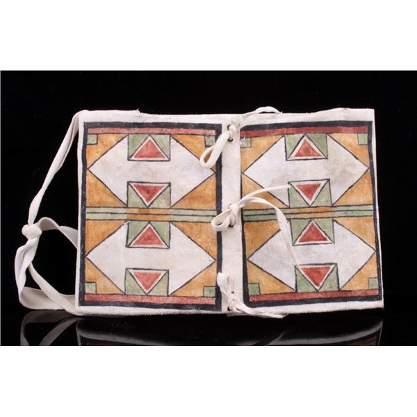 Plains Indians Polychrome Parfleche Envelope