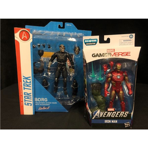 NEW IN BOX COLLECTIBLES ( STAR TREK AVENGERS FIGUREINES)