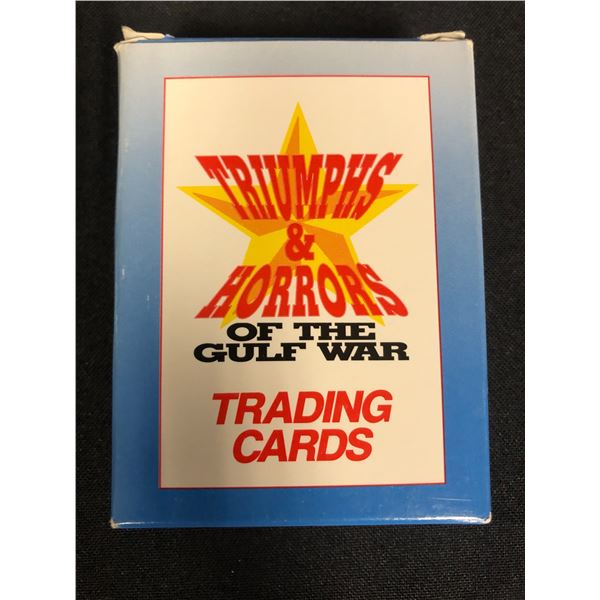 1990 TRIUMPHS AND HORRORS OF THE GULF WAR TRADING CARDS
