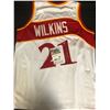 Image 1 : DOMINIQUE WILKINS SIGNED HAWKS JERSEY (SI COA)