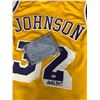 Image 2 : MAGIC JOHNSON SIGNED LAKERS JERSEY (HOF SPORTS COA)