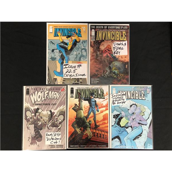 ASSORTED INVINCIBLE COMIC BOOK LOT