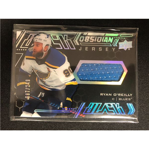 2020-21 UPPER DECK SPx RYAN O'REILLY BLACK OBSIDIAN JERSEY /249