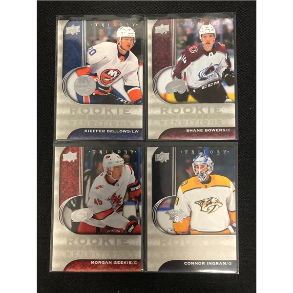 2020-21 UPPER DECK TRILOGY ROOKIE RENDITIONS TRADING CARD LOT