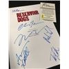Image 2 : RESERVOIR DOGS CAST SIGNED SCRIPT COVER w/ STEVE BUSCEMI, TIM ROTH, HARVEY KEITEL... (REAL AUTHENTIC