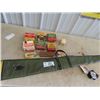 Image 1 : Old Shotgun Ammo Boxes- No Ammo, Bird Call, Turkey Call, & Gun Case