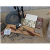 Image 3 : (F) Full Fishing Tackle Box, 3 Fishing Rods & 4 Reels - Folding Fish Baskets  & Filleting Board