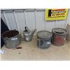 Image 1 : 2 Minnow Buckets - Oil Pail & Fall City Watering Can, Galvanized Pail