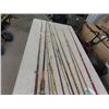 Image 1 : Approx 16 Fishing Rods - Many w Reels Vintage