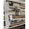 Image 3 : Approx 16 Fishing Rods - Many w Reels Vintage