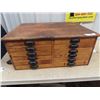 Image 1 : Wooden Specialty Cabinet w 12 Drawers 13"H 30"W 24" D