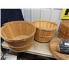 Image 2 : 5 Bushel Baskets ,Cheese Box Lid  & 4 Fake Pcs Firewood