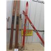 Image 3 : 2 Sets Skis, & 3 Sets of Poles