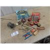 Image 1 : 3 Fishing Reels - Southbend 1122, Chief, True Temper 113D Plus Vintage Fishing LIne, Wood Floats, Fi