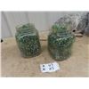 Image 1 : 2 Large Jars of Marbles