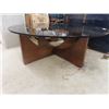 Image 2 : Coffee Table Wood & Glass Top 16" x 42" RD
