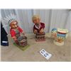 Image 1 : Battery Operated Bartender, Chief Drum Player & Elephant Mechanical Bank