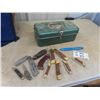 Image 1 : 13 Knives, & Metal FIshing Tackle Box Buck Knife, Multi Tool, Swiss Army