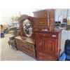 Image 1 : 3 Pc BR Suite, Dresser 53" x 34" x 18" , Dresser & Mirror 31" x 60" x 18" Plus Mirror 46" X 44" , Ni