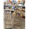 Image 2 : 2 Wooden Step Ladders 1) 6' & 1) 5'
