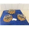 Image 1 : (KR) 3 Pcs Chalet Glass Centerpieces w Eatons Etching