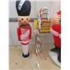 Image 3 : Light Up Xmas Santa, 3 Candy Canes &  Nut Cracker