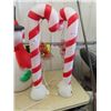 Image 3 : Light Up Xmas Snowman 42"  & 2 Candy Canes