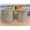 Image 1 : (LP) 2 Medalta Crocks 1) 10 Gal 1) 8 Gal Both w Handles