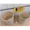 Image 2 : (LP) 2 Medalta Crocks 1) 10 Gal 1) 8 Gal Both w Handles